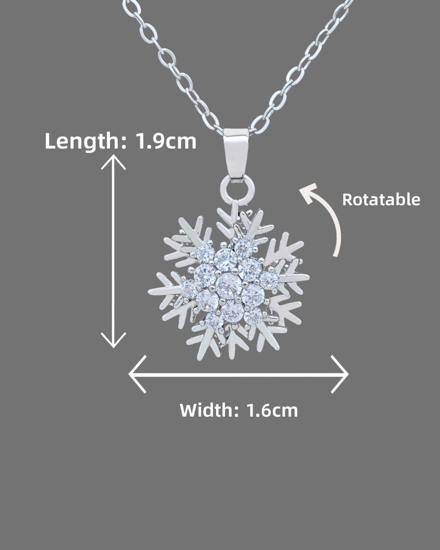 Silver Frosted Necklace