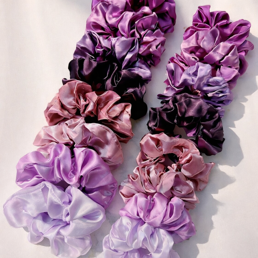 16-piece Satin Scrunchie Set