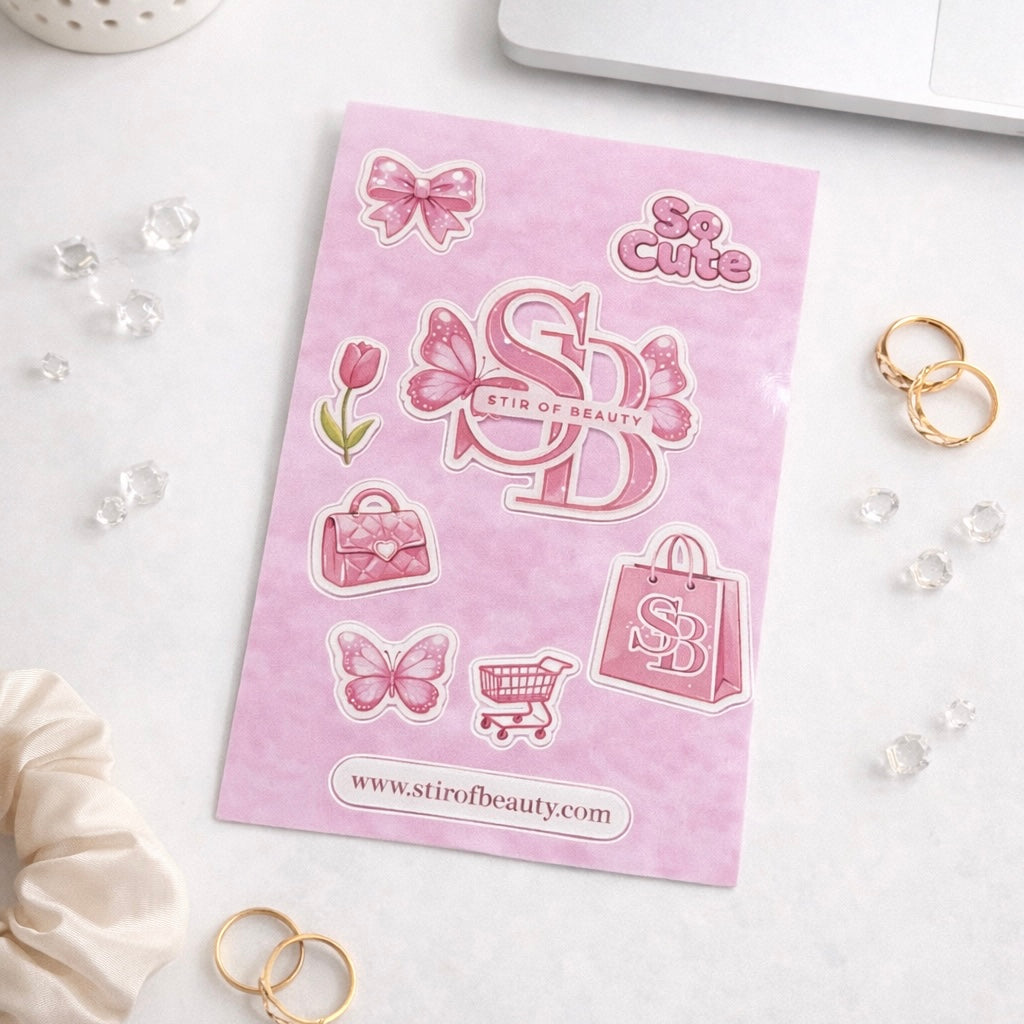 Stir of Beauty Coquette Sticker Sheet