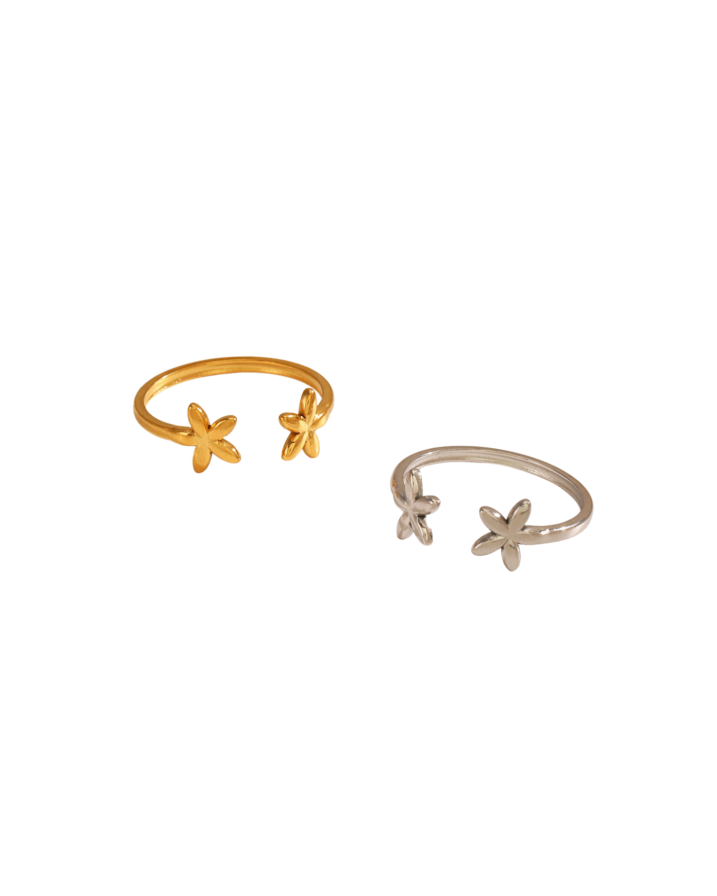 Flower Hug Ring ( Gold & Silver )