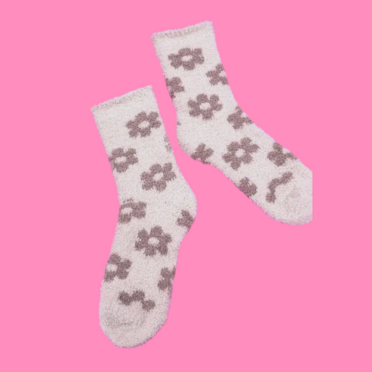 Cozy Fleece Daisy Socks