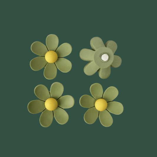 Daisy Fridge Magnets ( 4 pcs )
