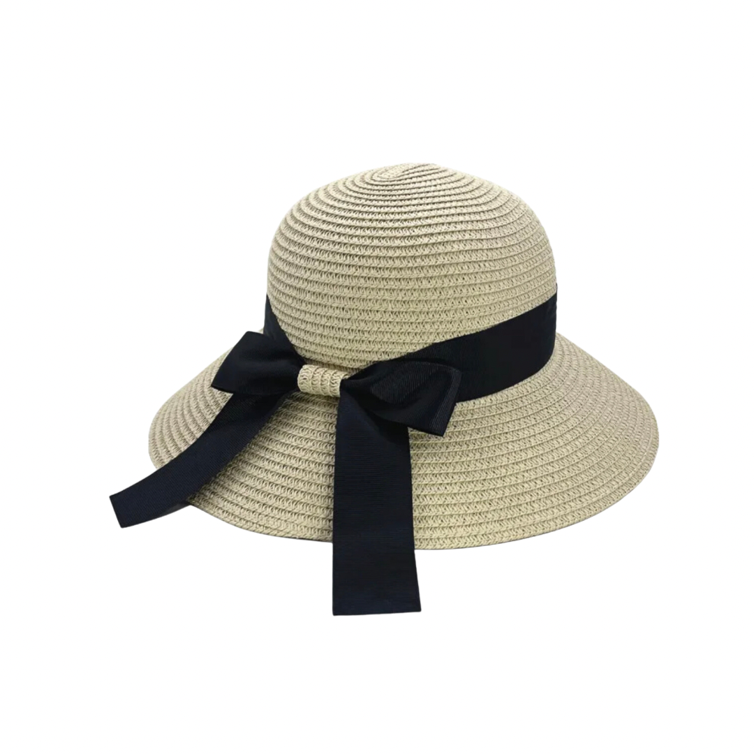 Straw Large Bow Hats
