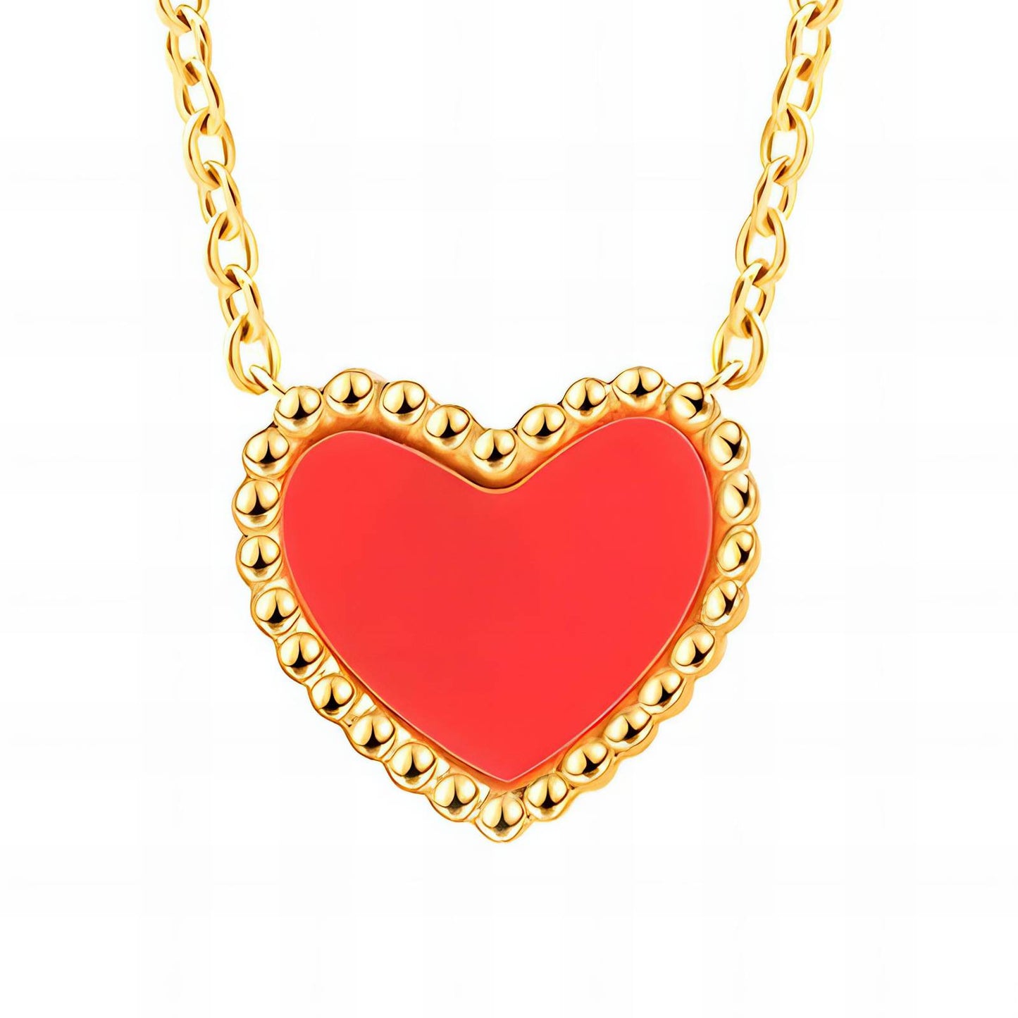 Crimson Kiss Necklace ( Mini pendant Size )