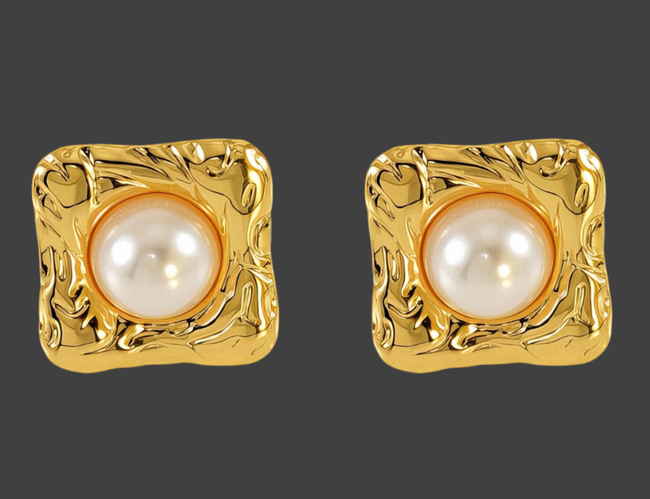 Majestic Pearl Studd Earrings