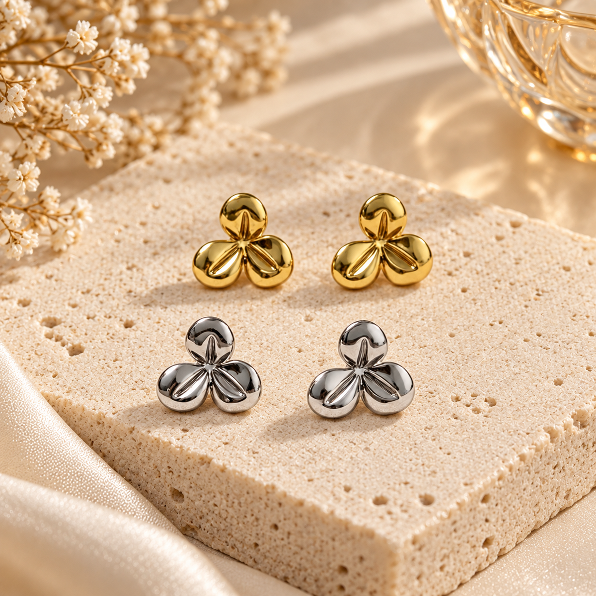 The Audrey Floral Stud Earrings
