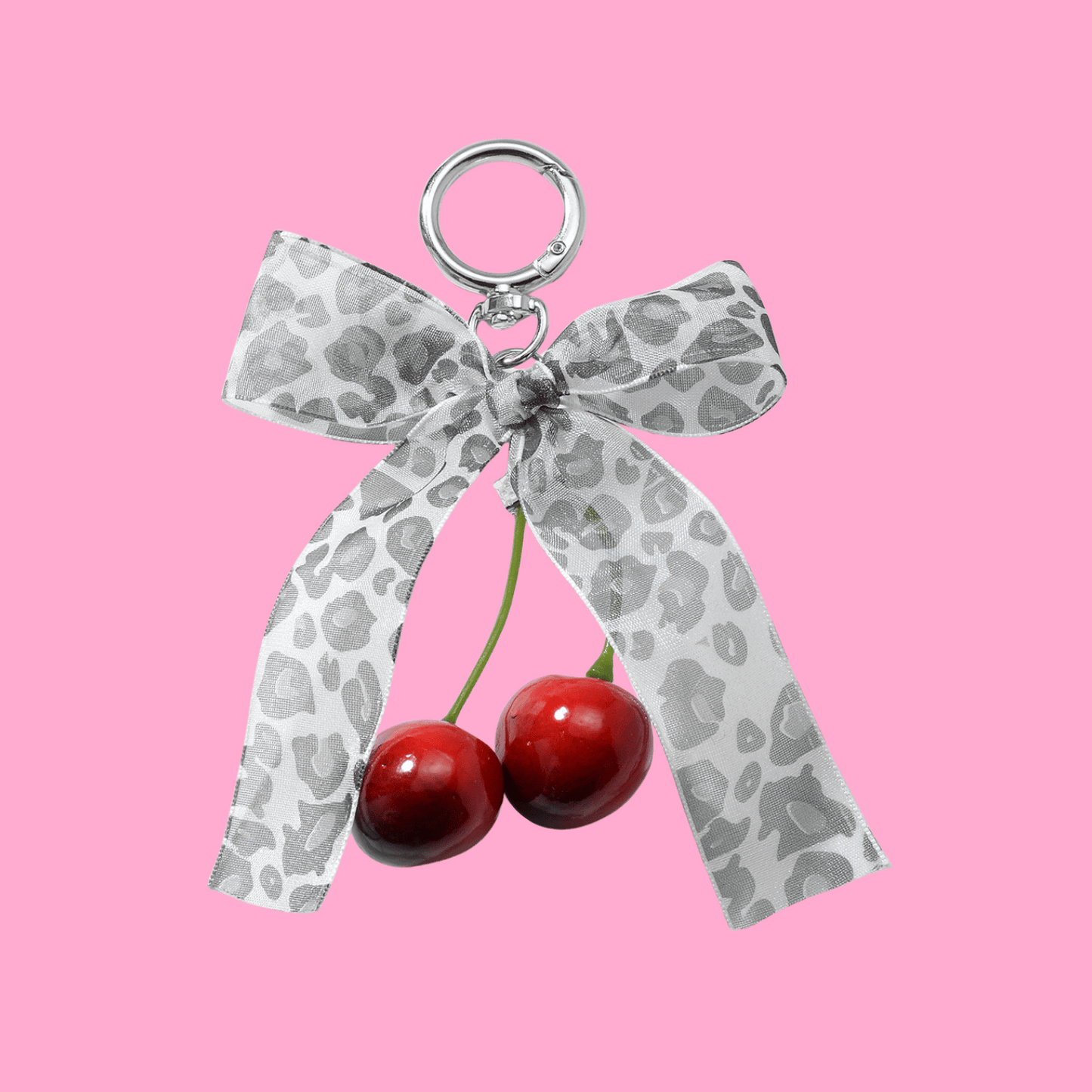 Cherry Bow Bag Charms