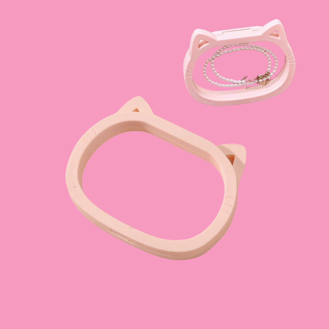 Pink Cat Jewelry Storage