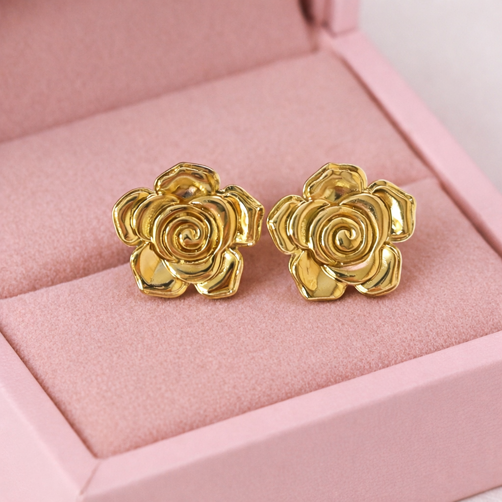 Rose Stud Earrings