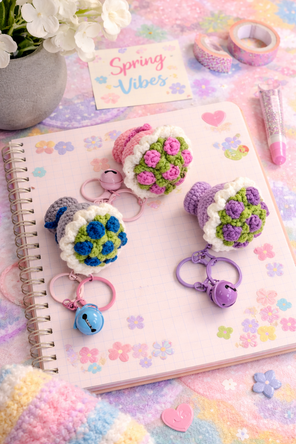 Mini Bouquet Bag Charm