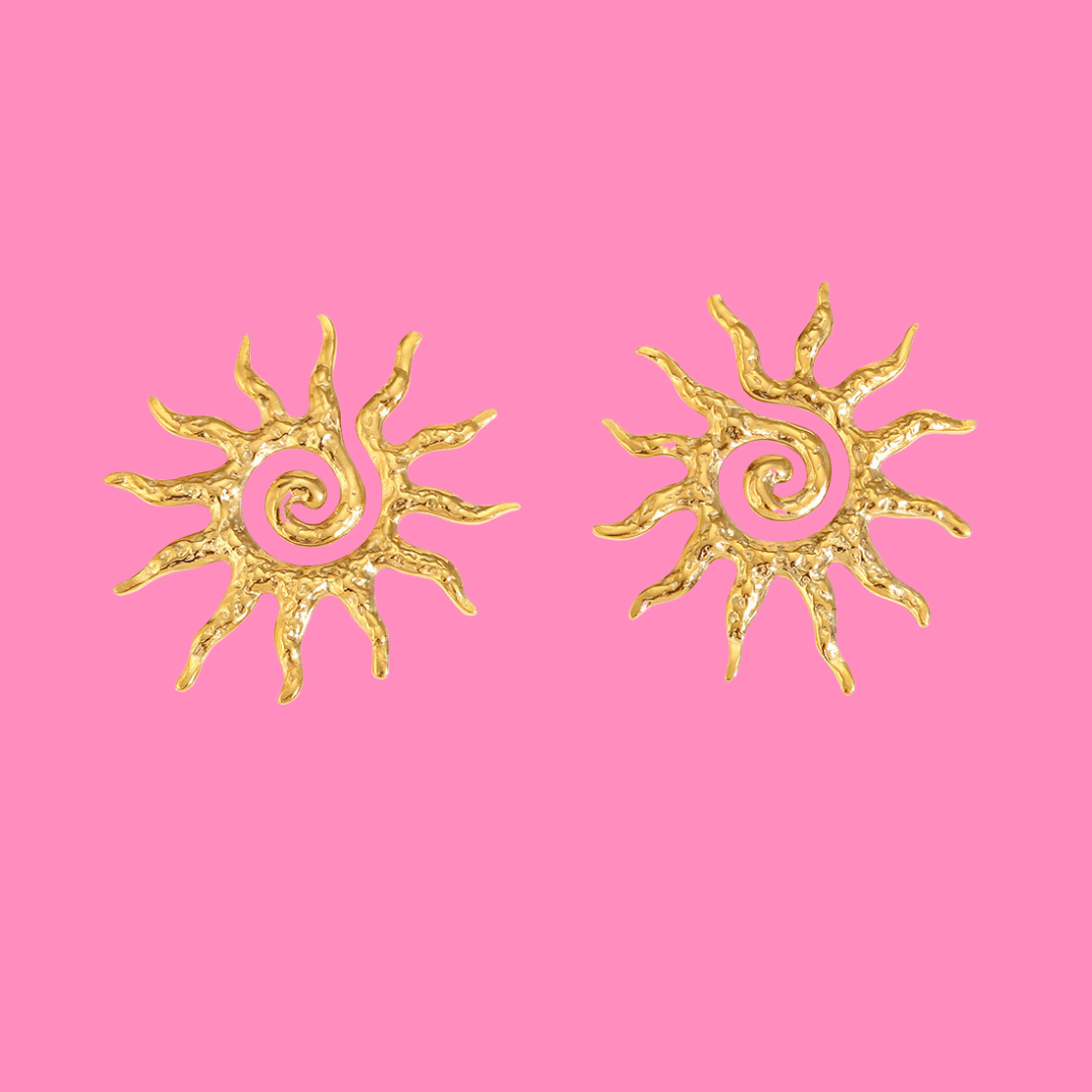 Tribal Sun Earrings | B-154