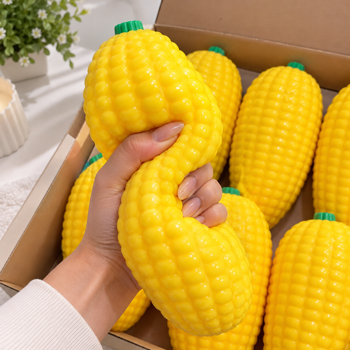 Giant Corn Squishy Toy – Super Soft Squeeze Stress Relief Sensory Fidget Toy
