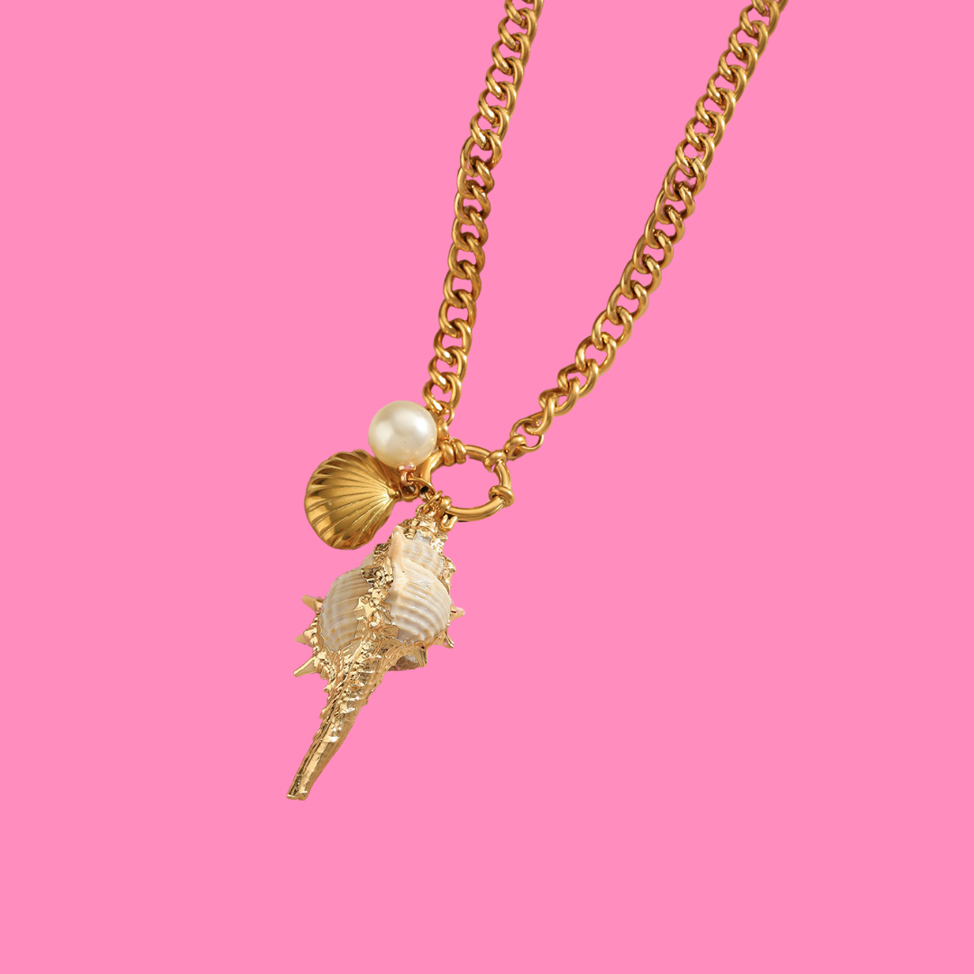 Golden Coast Charm Necklace
