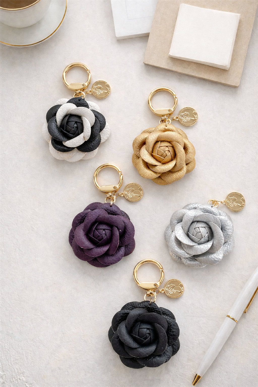 Rose Bag Charms