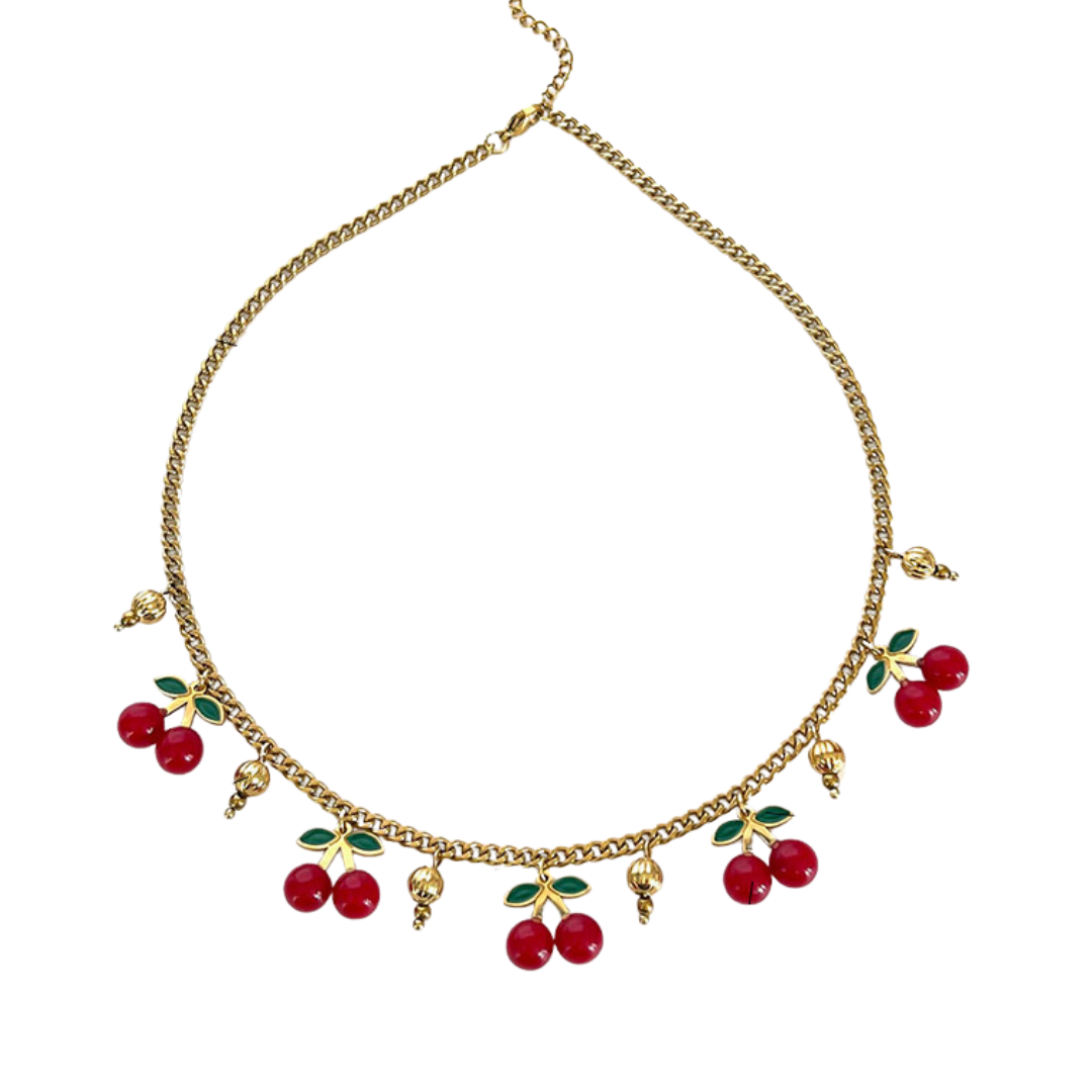 Cherry On Top Charm Necklace