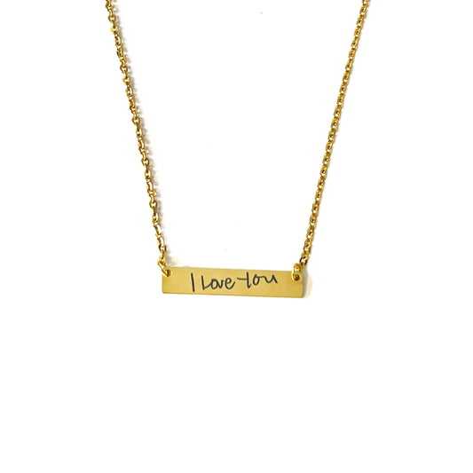 Personalized Handwriting Necklace ( Read description )