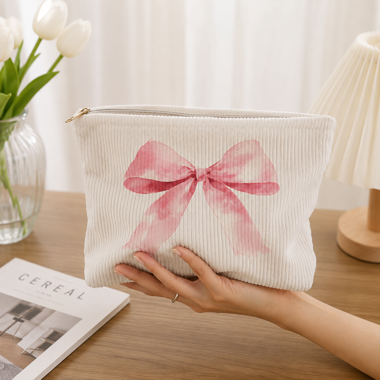 Coquette Bow Makeup Bag