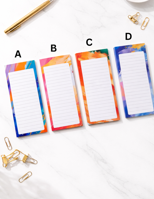 Color Splash Memo Pads