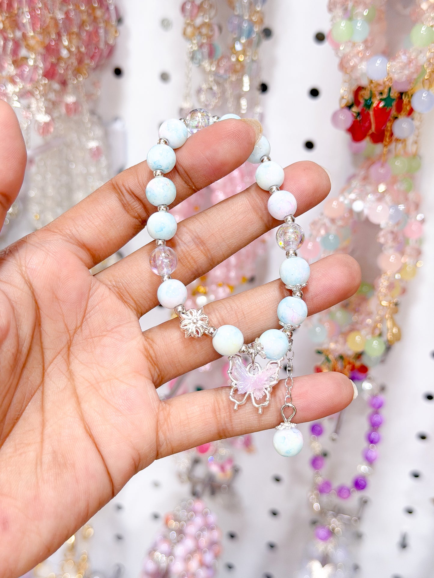 Moonstone Lucky Charm Beaded Bracelet