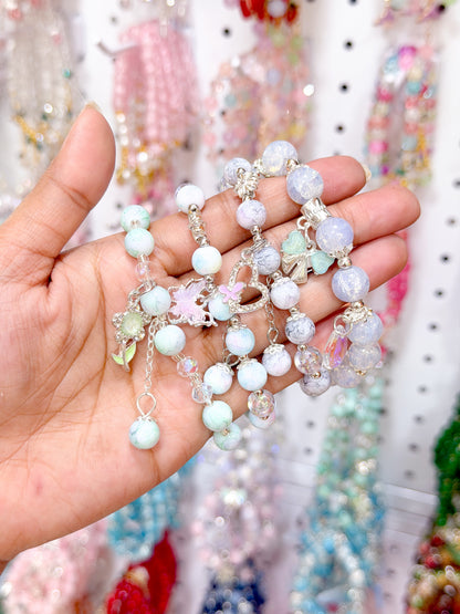 Moonstone Lucky Charm Beaded Bracelet