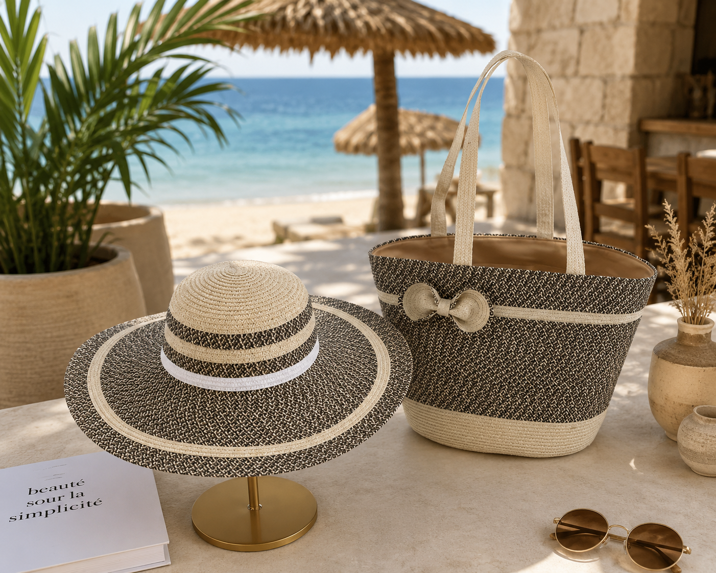 Coastal Breeze Tote & Hat Set