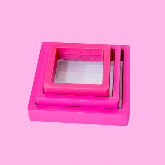 Hot Pink Square Jewelry Storage