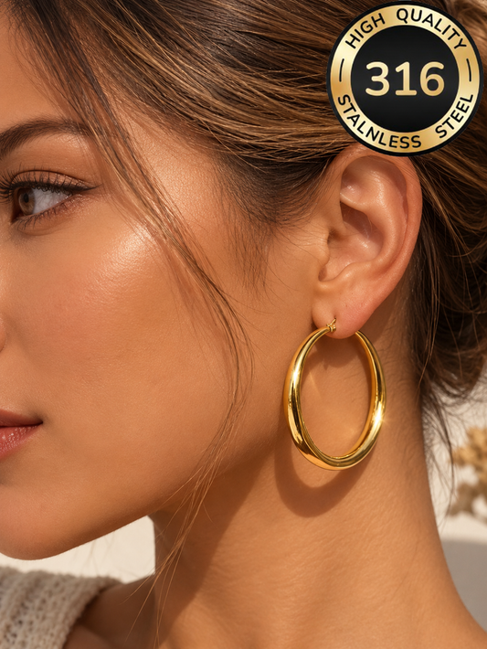 The Ava Classic Hoop Earrings