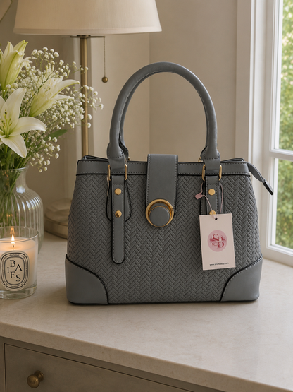 Woven Satchel Crossbody Bag