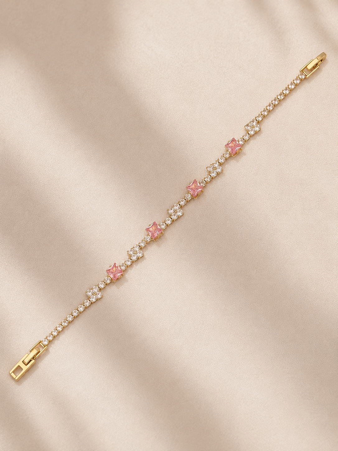 Pink Tennis Bracelet | Tarnish Resistant