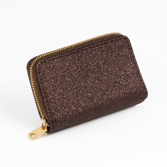 Double Zipper Compact Wallet