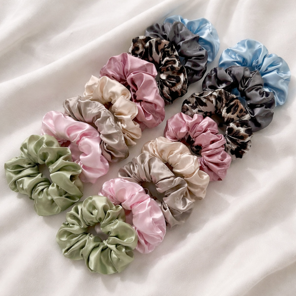16-piece Satin Scrunchie Set