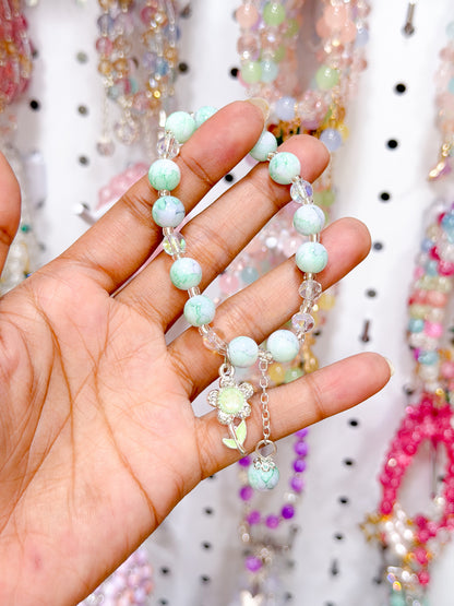 Moonstone Lucky Charm Beaded Bracelet