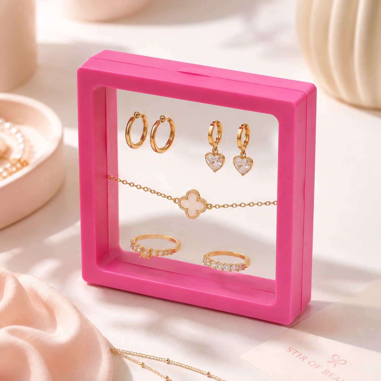 Floating Jewelry Storage Case - Large Size