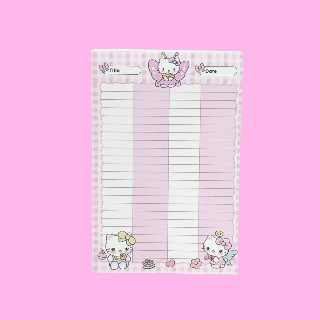 Small Kitty Notepad (4 Styles Available )