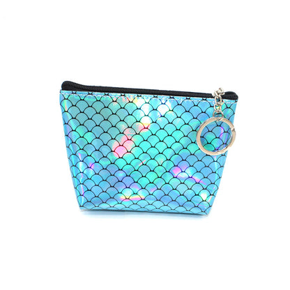 Mermaid Holographic Coin Pouch Keychain