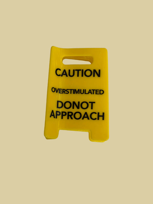 Caution Hair Claw Clip