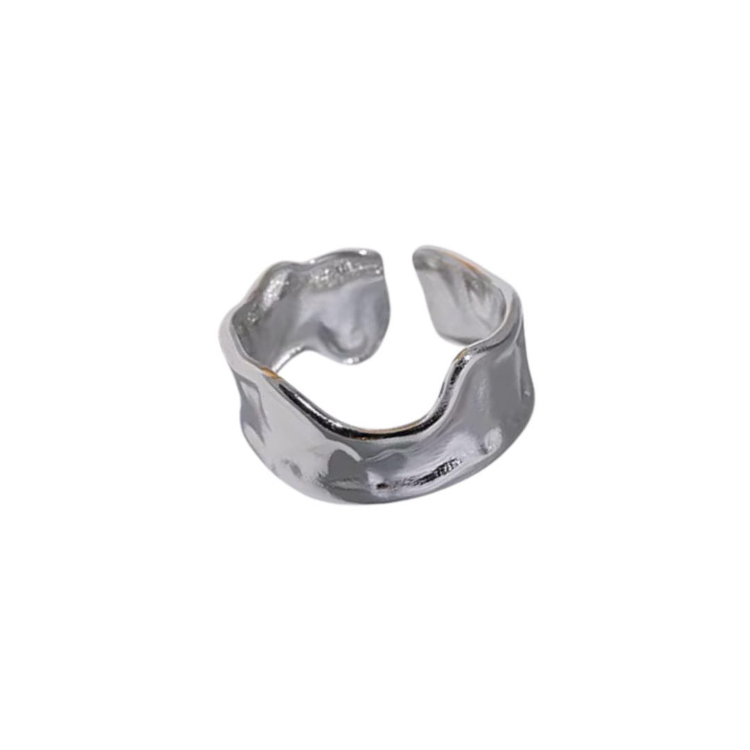 Wave Band Ring (Adjustable)