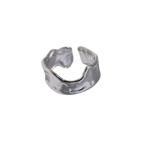 Wave Band Ring (Adjustable)