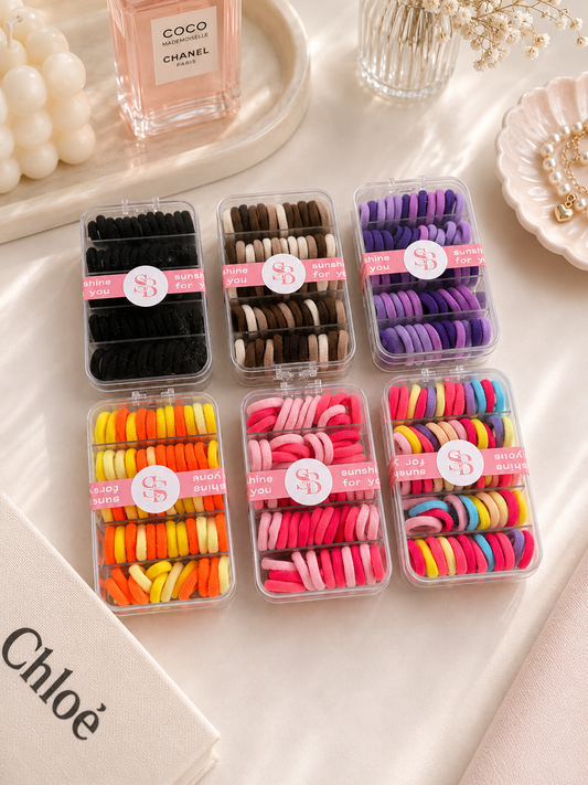 Mini Hair Tie With Organizer Case