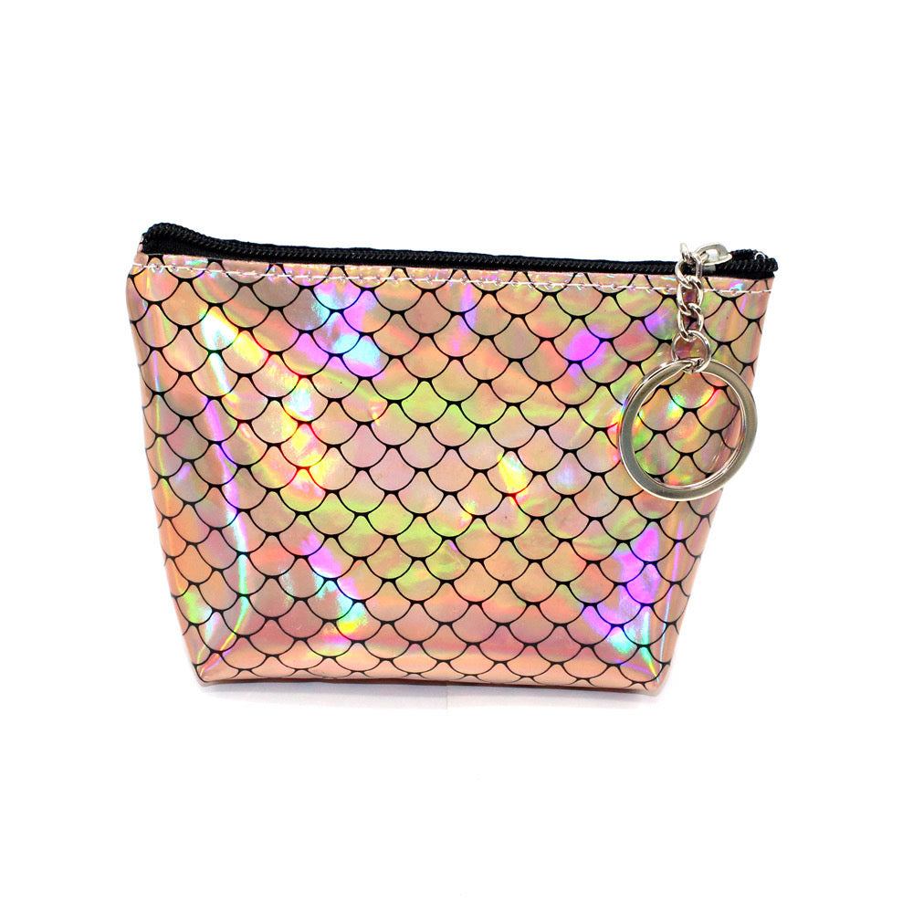 Mermaid Holographic Coin Pouch Keychain