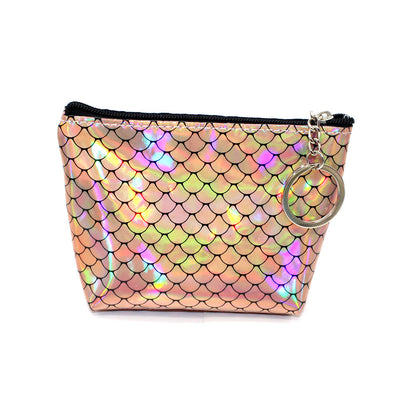 Mermaid Holographic Coin Pouch Keychain