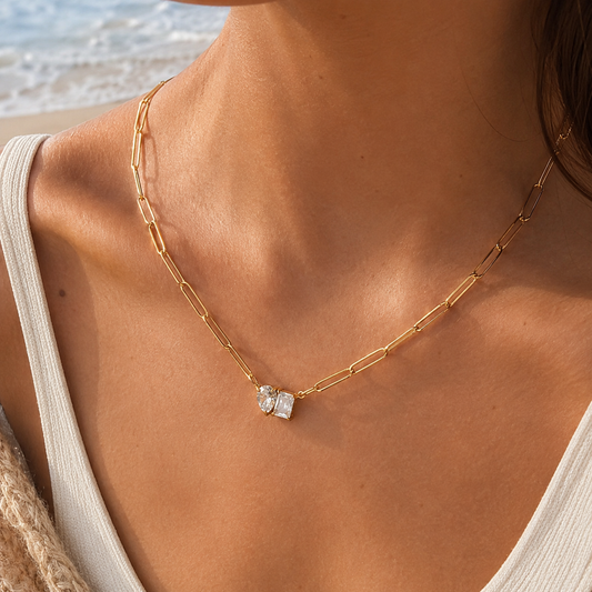 The Everly Duo Necklace | Tarnish Resistant