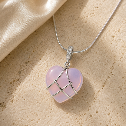 Love Wrapped Heart Pendant Necklace