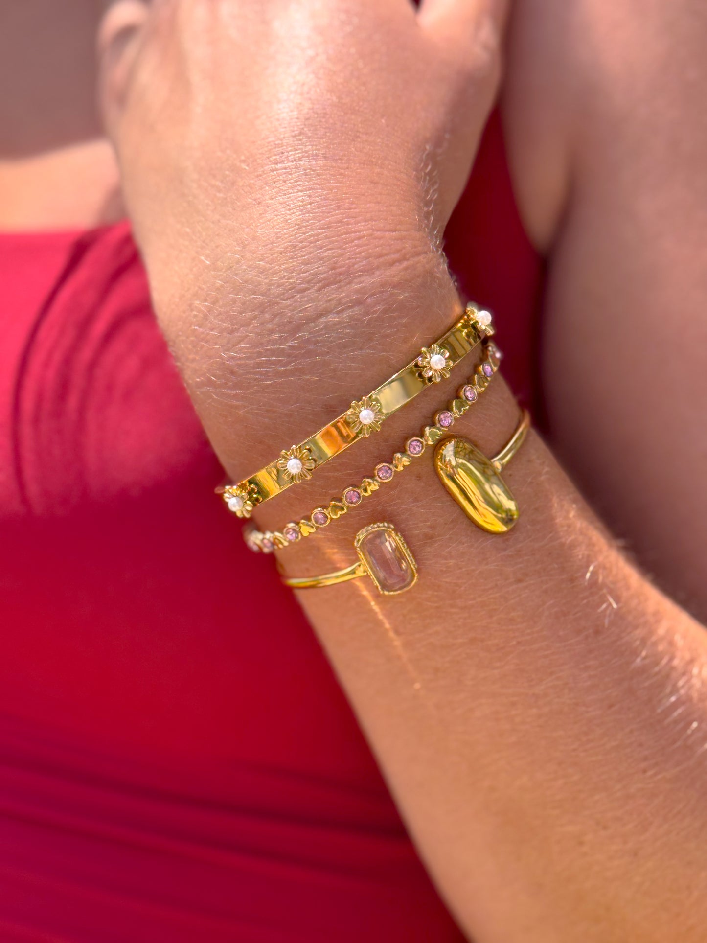Mini Hearts Bangle
