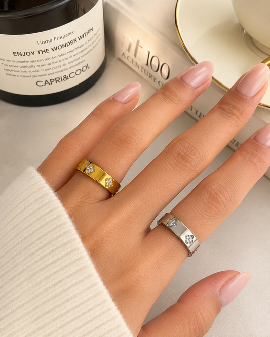 Everluck Clover Ring | Tarnish Resistant