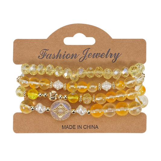 Bohemian Crystal Layered Bracelets ( 4 colors available )
