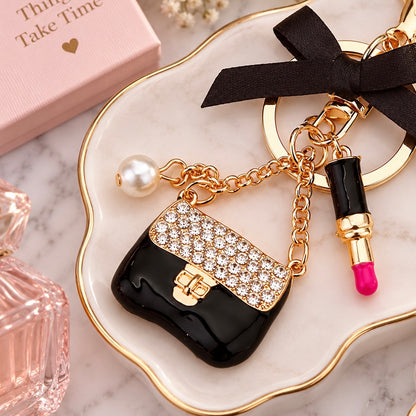 Glam Girl Purse Charm Keychain