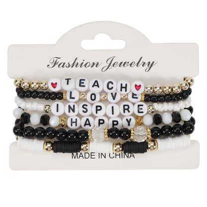 Teacher Layered Bracelets ( 3 colors available )