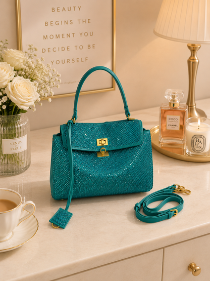 Spotlight Rhinestone Crossbody Bag