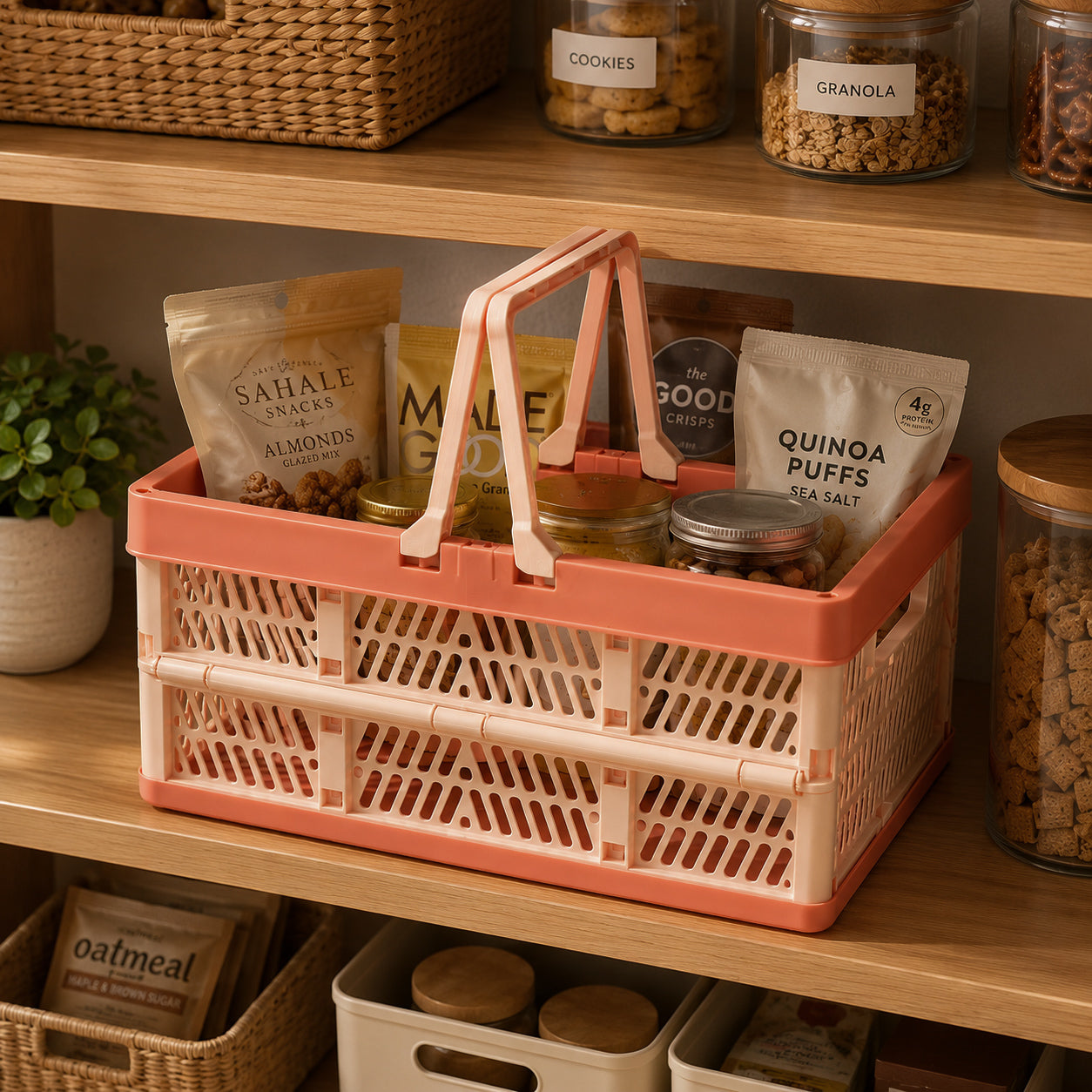 Fold & Go Market Basket ( 3 colors available )